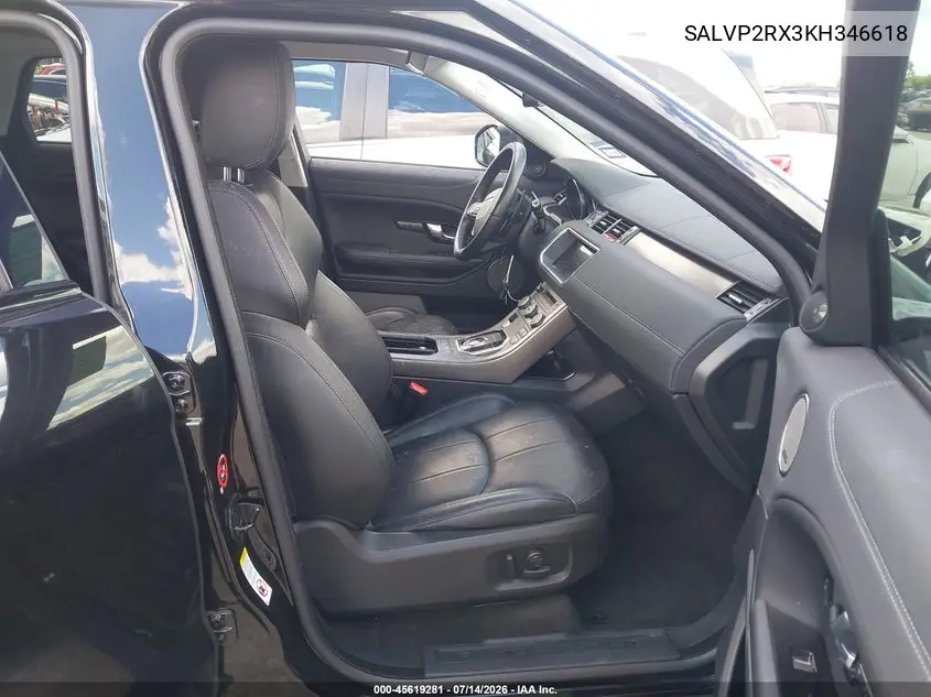 2019 Land Rover Range Rover Evoque Se/Se Premium VIN: SALVP2RX3KH346618 Lot: 45619281