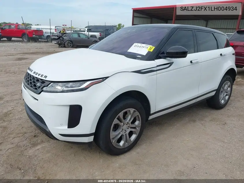 2020 Land Rover Range Rover Evoque S VIN: SALZJ2FX1LH004934 Lot: 45143975