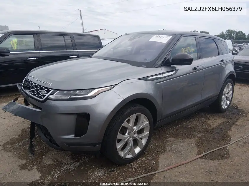 2020 Land Rover Range Rover Evoque S VIN: SALZJ2FX6LH056379 Lot: 45227144