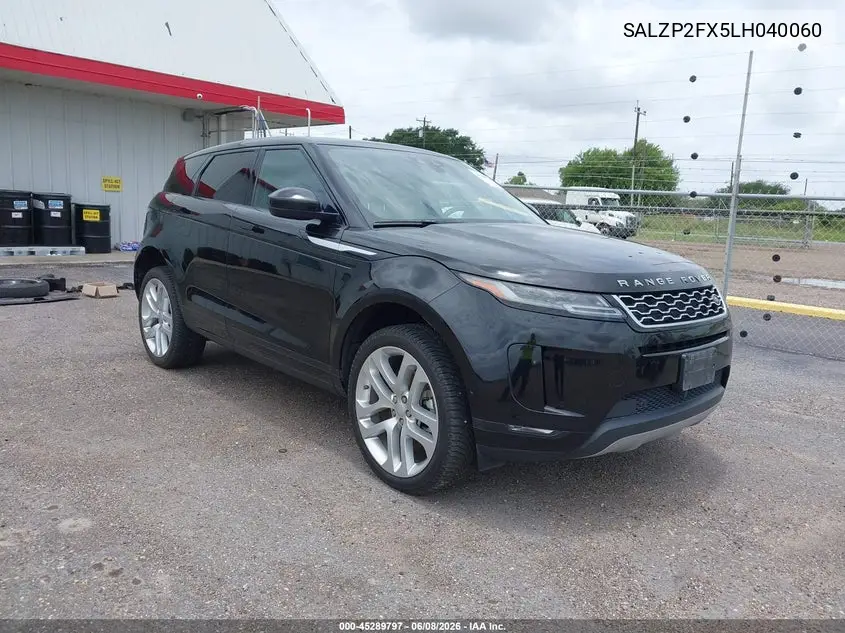 2020 Land Rover Range Rover Evoque Se VIN: SALZP2FX5LH040060 Lot: 45289797