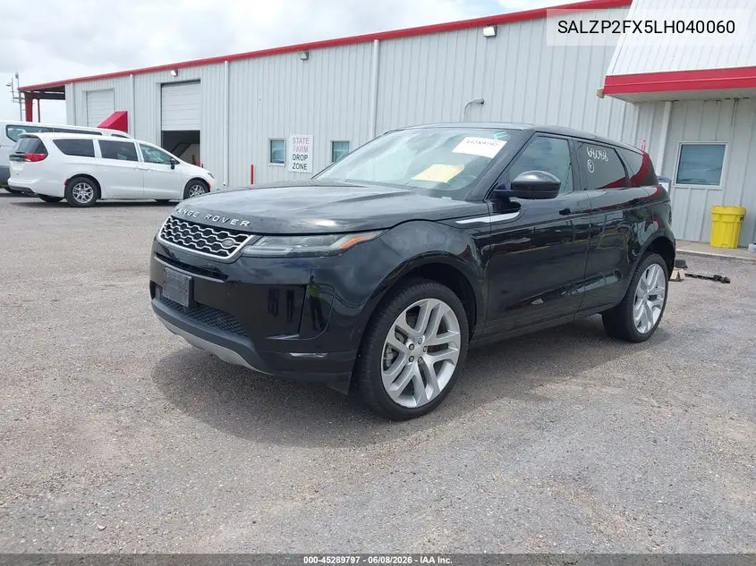 2020 Land Rover Range Rover Evoque Se VIN: SALZP2FX5LH040060 Lot: 45289797