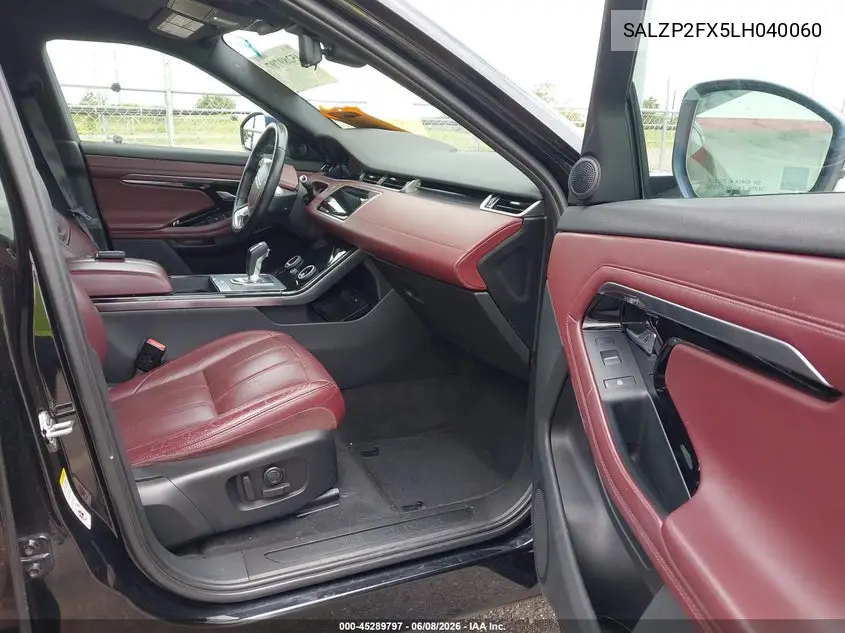 2020 Land Rover Range Rover Evoque Se VIN: SALZP2FX5LH040060 Lot: 45289797