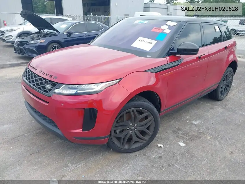 2020 Land Rover Range Rover Evoque S VIN: SALZJ2FX8LH020628 Lot: 45335088