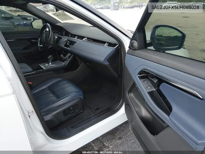 2020 Land Rover Range Rover Evoque S VIN: SALZJ2FX5LH088028 Lot: 45377196