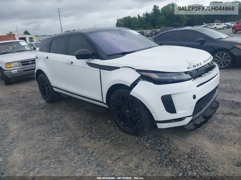 2020 Land Rover Range Rover Evoque Se VIN: SALZP2FX7LH044868 Lot: 45385446