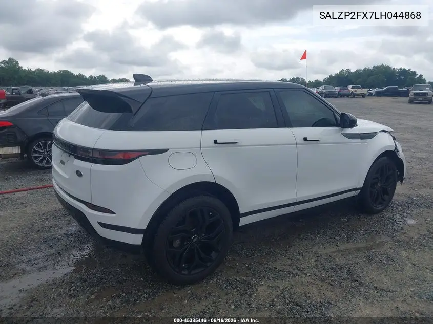 2020 Land Rover Range Rover Evoque Se VIN: SALZP2FX7LH044868 Lot: 45385446