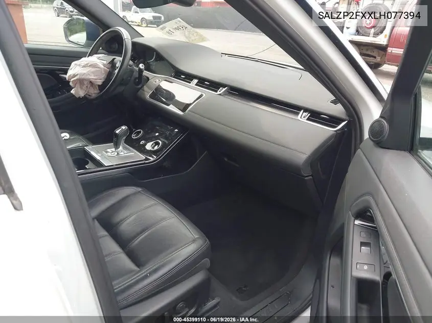 2020 Land Rover Range Rover Evoque Se VIN: SALZP2FXXLH077394 Lot: 45399110