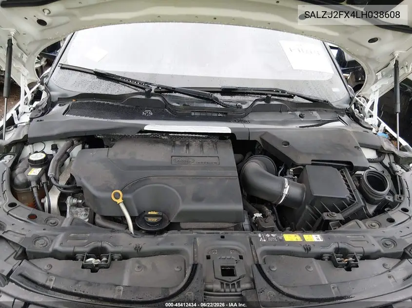 2020 Land Rover Range Rover Evoque S VIN: SALZJ2FX4LH038608 Lot: 45412434