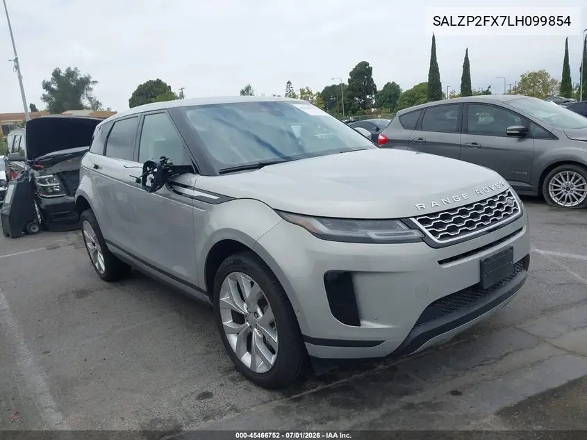 2020 Land Rover Range Rover Evoque Se VIN: SALZP2FX7LH099854 Lot: 45466752