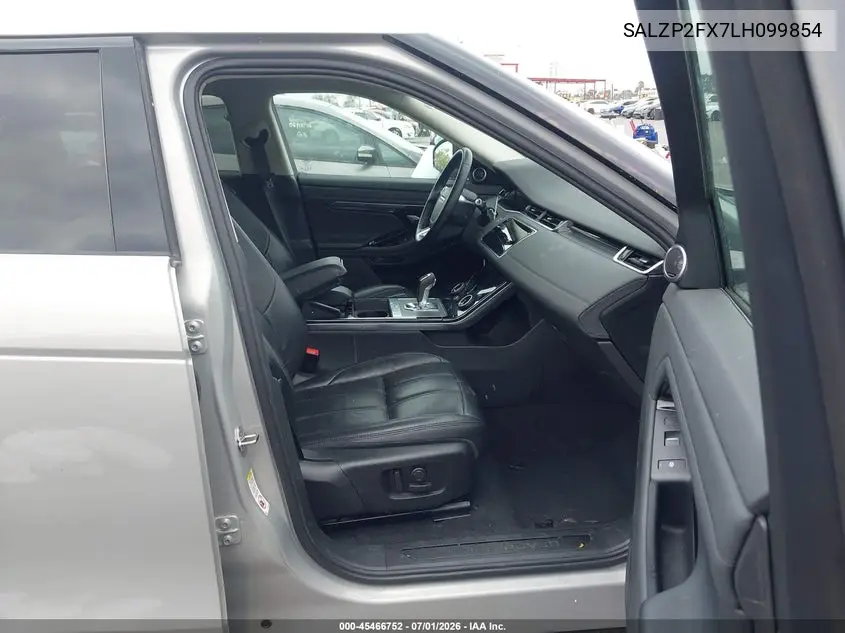 2020 Land Rover Range Rover Evoque Se VIN: SALZP2FX7LH099854 Lot: 45466752