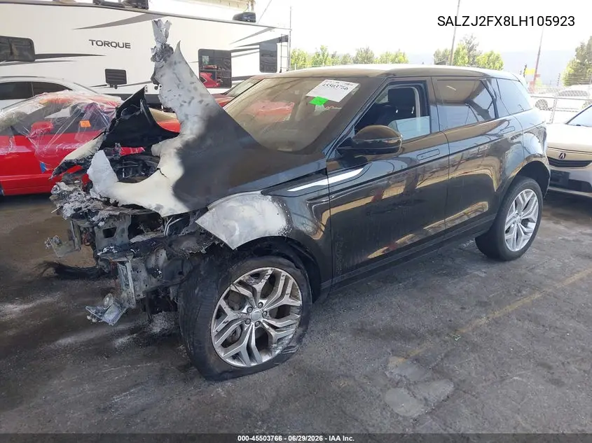 2020 Land Rover Range Rover Evoque S VIN: SALZJ2FX8LH105923 Lot: 45503766