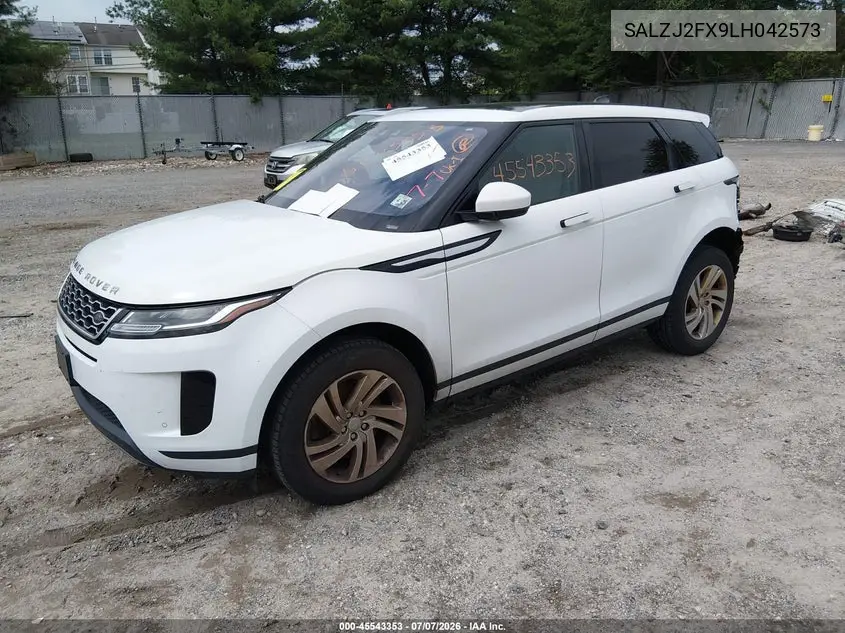 2020 Land Rover Range Rover Evoque S VIN: SALZJ2FX9LH042573 Lot: 45543353