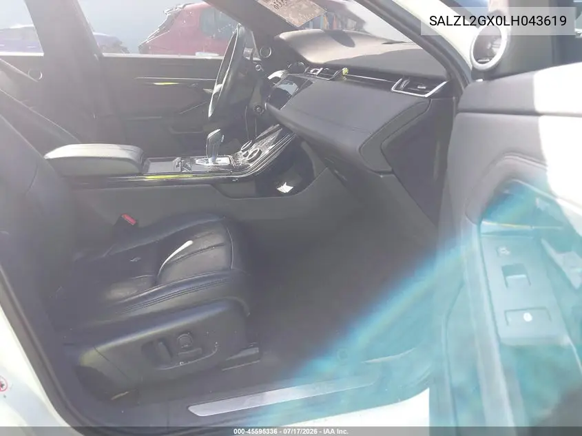 2020 Land Rover Range Rover Evoque R-Dynamic Se VIN: SALZL2GX0LH043619 Lot: 45595336