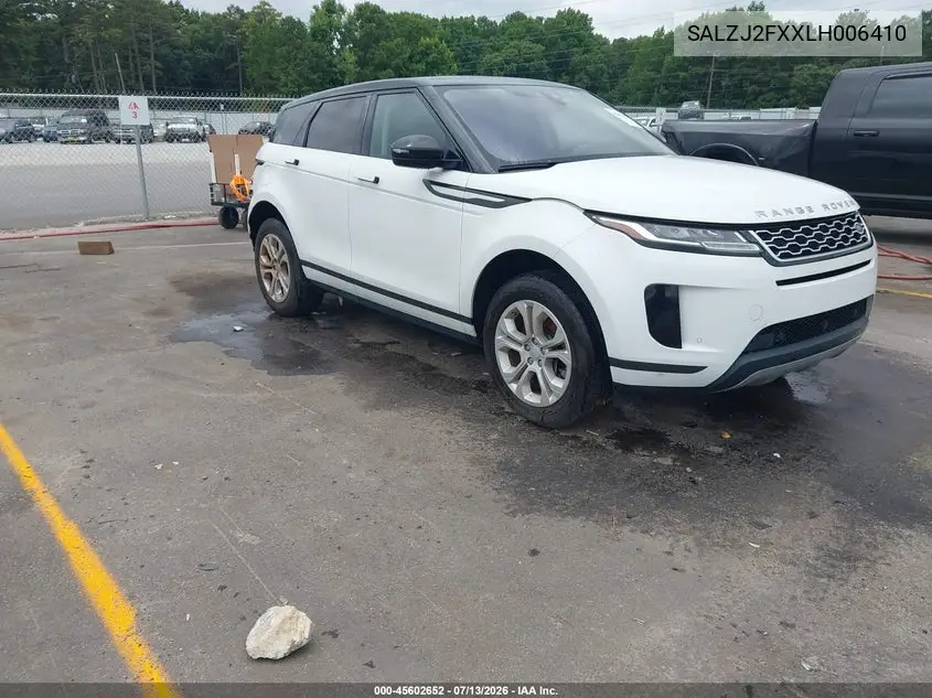 2020 Land Rover Range Rover Evoque S VIN: SALZJ2FXXLH006410 Lot: 45602652