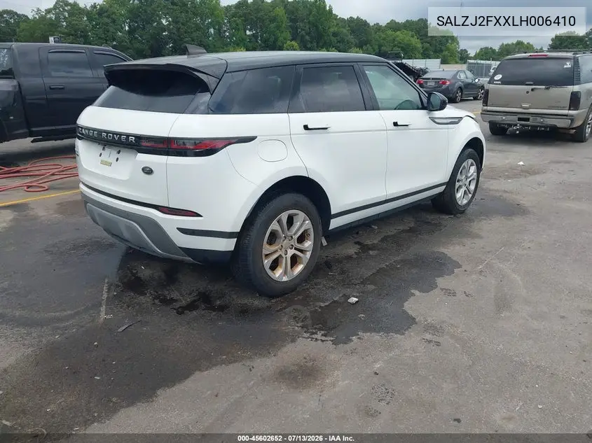 2020 Land Rover Range Rover Evoque S VIN: SALZJ2FXXLH006410 Lot: 45602652