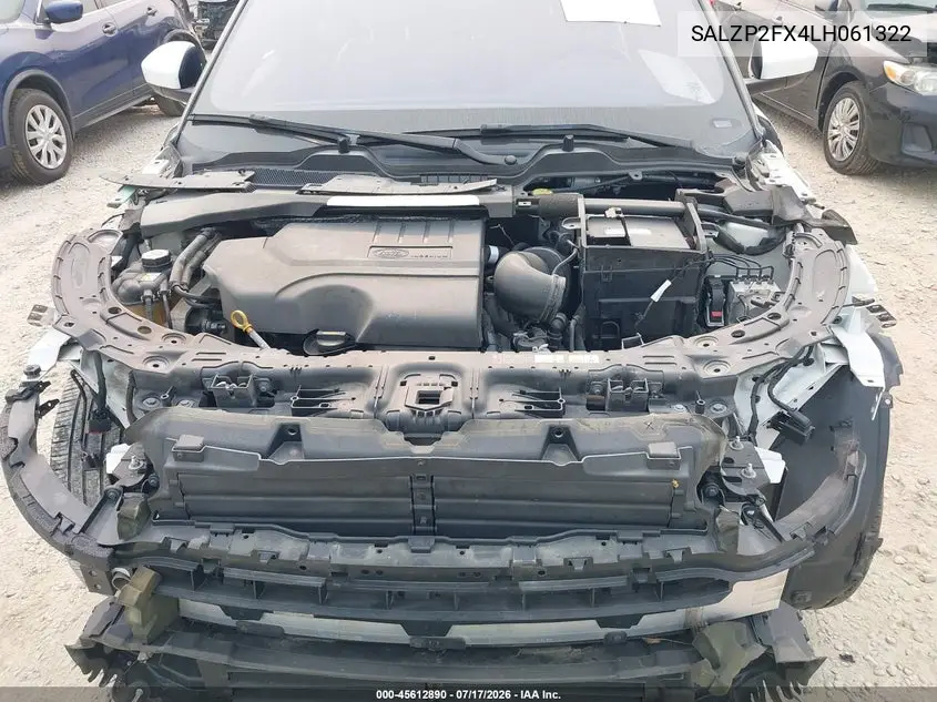 2020 Land Rover Range Rover Evoque Se VIN: SALZP2FX4LH061322 Lot: 45612890