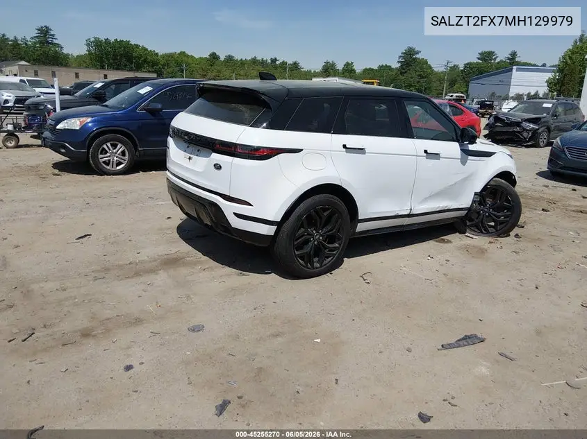 2021 Land Rover Range Rover Evoque R-Dynamic S VIN: SALZT2FX7MH129979 Lot: 45255270