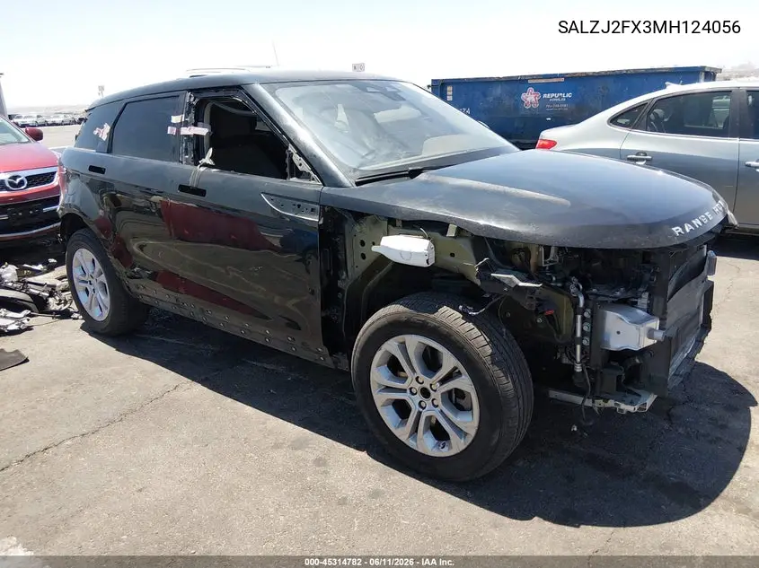 2021 Land Rover Range Rover Evoque S VIN: SALZJ2FX3MH124056 Lot: 45314782