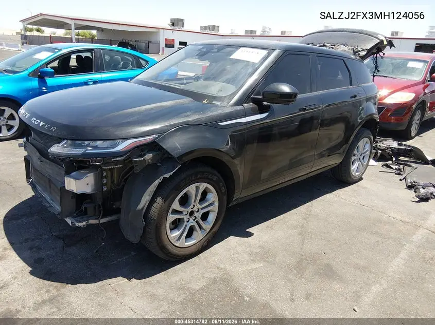 2021 Land Rover Range Rover Evoque S VIN: SALZJ2FX3MH124056 Lot: 45314782