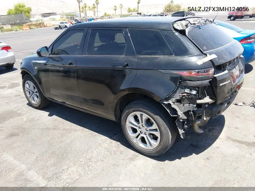 2021 Land Rover Range Rover Evoque S VIN: SALZJ2FX3MH124056 Lot: 45314782