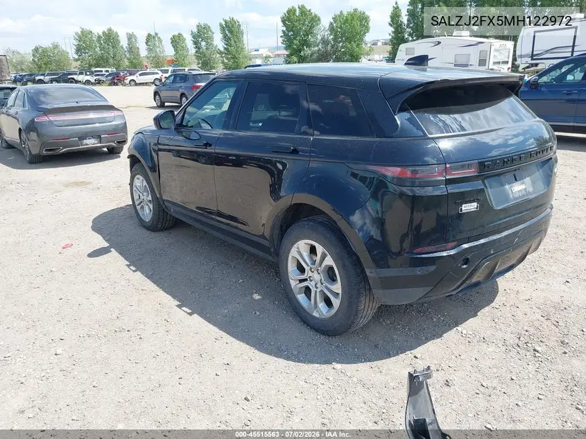 2021 Land Rover Range Rover Evoque S VIN: SALZJ2FX5MH122972 Lot: 45515563