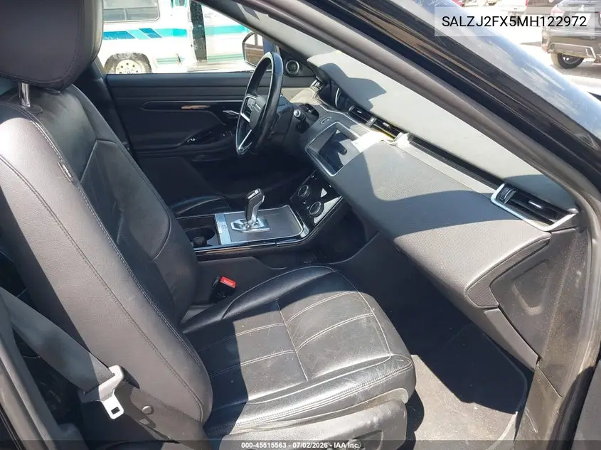 2021 Land Rover Range Rover Evoque S VIN: SALZJ2FX5MH122972 Lot: 45515563