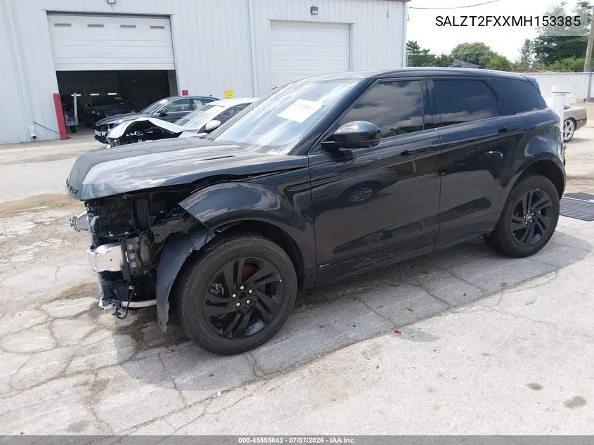 2021 Land Rover Range Rover Evoque R-Dynamic S VIN: SALZT2FXXMH153385 Lot: 45555843