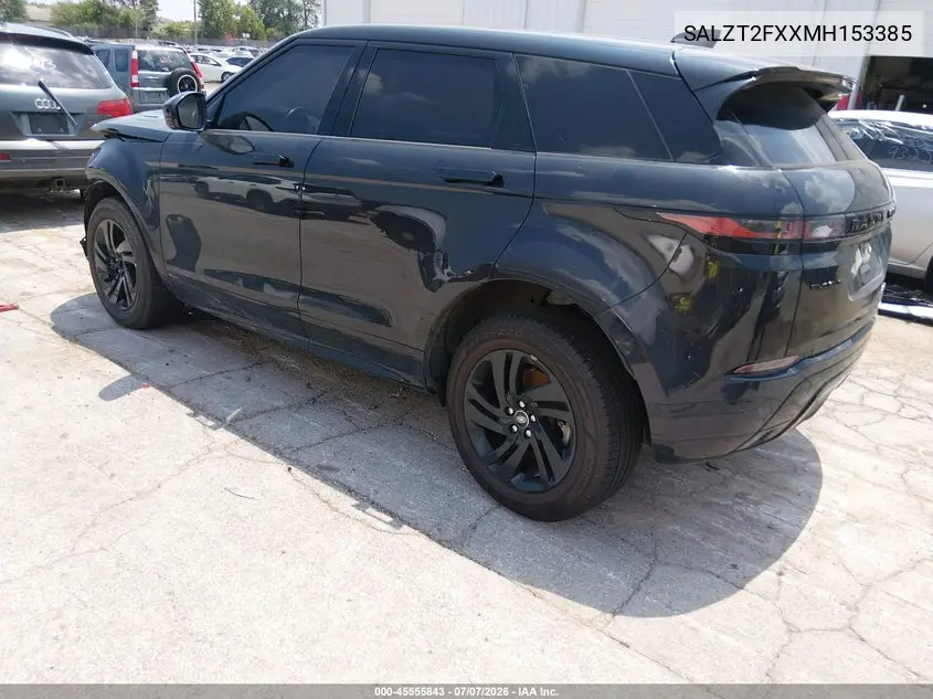 2021 Land Rover Range Rover Evoque R-Dynamic S VIN: SALZT2FXXMH153385 Lot: 45555843
