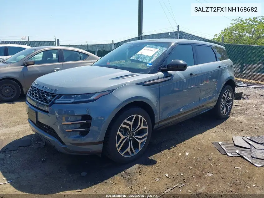 2022 Land Rover Range Rover Evoque R-Dynamic S VIN: SALZT2FX1NH168682 Lot: 45088816