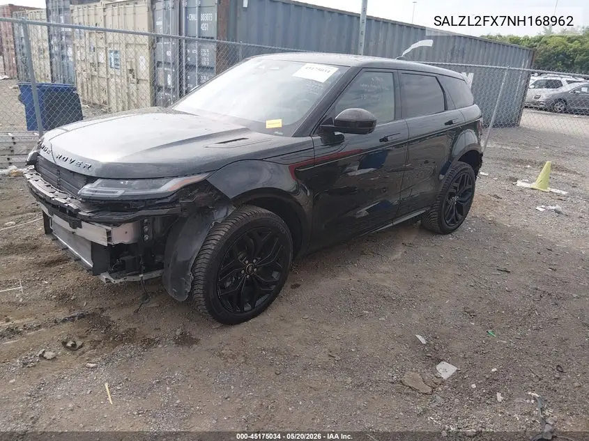 2022 Land Rover Range Rover Evoque R-Dynamic Se VIN: SALZL2FX7NH168962 Lot: 45175034
