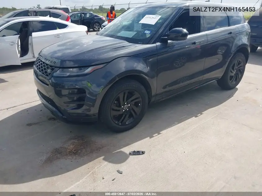 2022 Land Rover Range Rover Evoque R-Dynamic S VIN: SALZT2FX4NH165453 Lot: 45512647