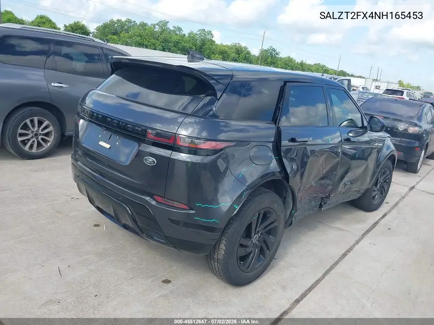2022 Land Rover Range Rover Evoque R-Dynamic S VIN: SALZT2FX4NH165453 Lot: 45512647