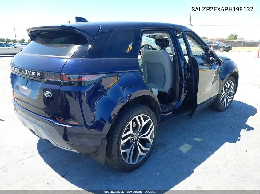 2023 Land Rover Range Rover Evoque Se VIN: SALZP2FX6PH198137 Lot: 45383365