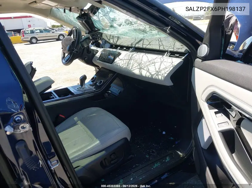 2023 Land Rover Range Rover Evoque Se VIN: SALZP2FX6PH198137 Lot: 45383365