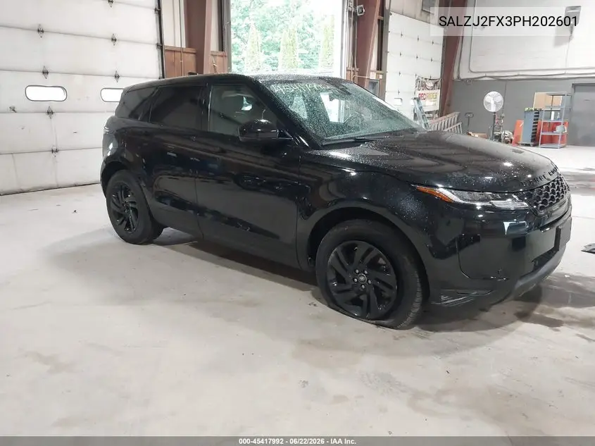 2023 Land Rover Range Rover Evoque S VIN: SALZJ2FX3PH202601 Lot: 45417992