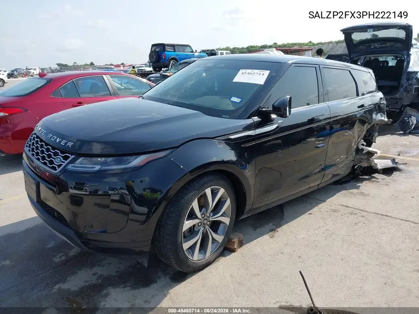 2023 Land Rover Range Rover Evoque Se VIN: SALZP2FX3PH222149 Lot: 45465714