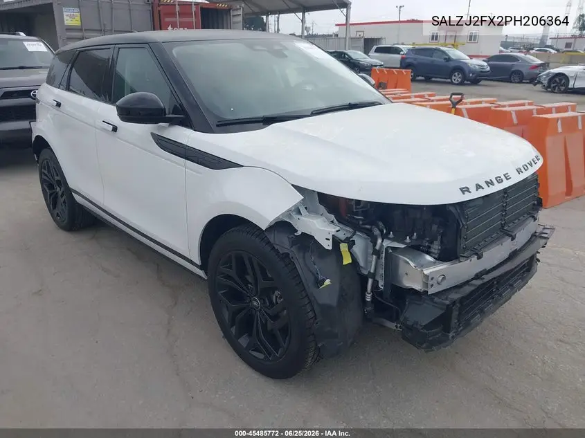 2023 Land Rover Range Rover Evoque S VIN: SALZJ2FX2PH206364 Lot: 45485772