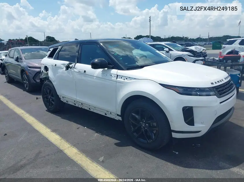 2024 Land Rover Range Rover Evoque Core S VIN: SALZJ2FX4RH249185 Lot: 45463944