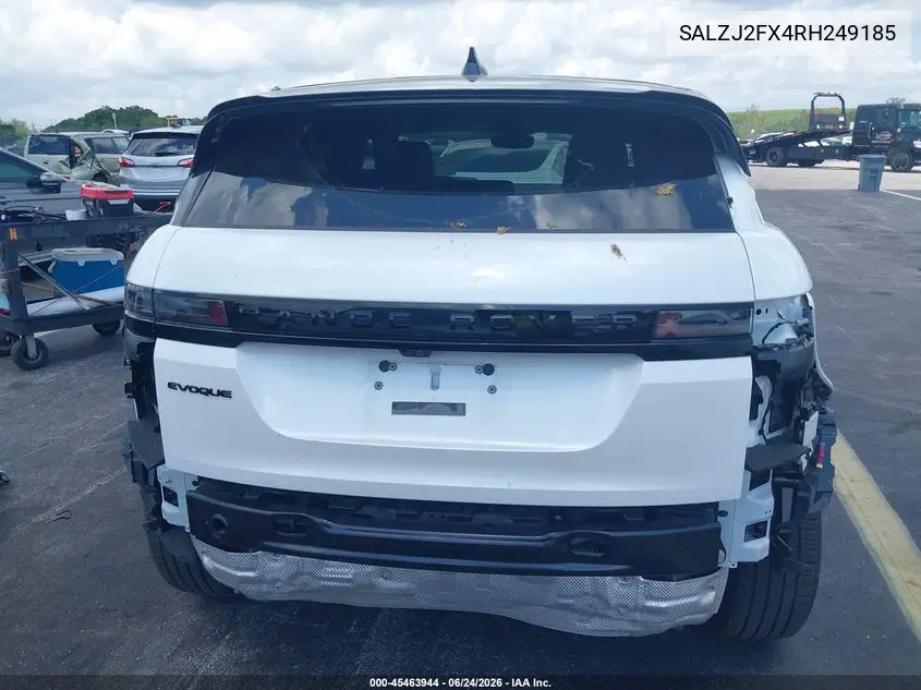 2024 Land Rover Range Rover Evoque Core S VIN: SALZJ2FX4RH249185 Lot: 45463944