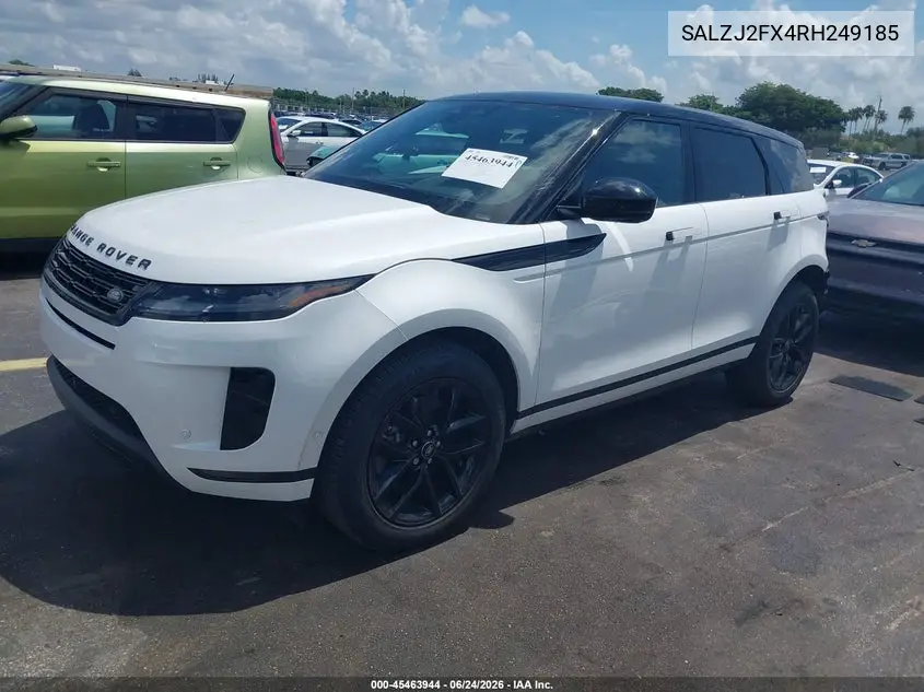 2024 Land Rover Range Rover Evoque Core S VIN: SALZJ2FX4RH249185 Lot: 45463944