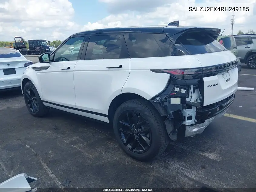 2024 Land Rover Range Rover Evoque Core S VIN: SALZJ2FX4RH249185 Lot: 45463944