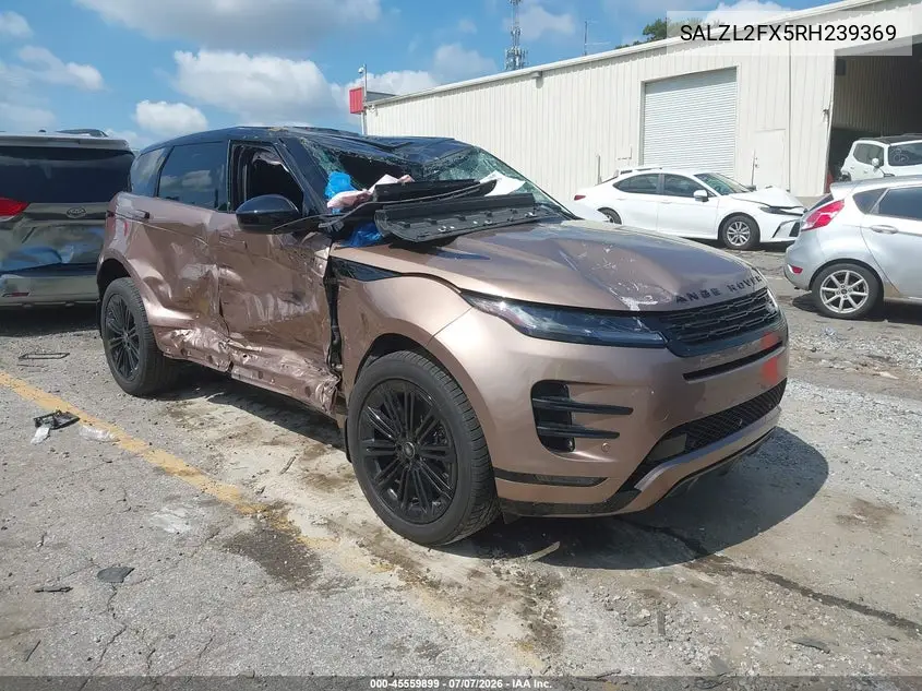2024 Land Rover Range Rover Evoque Dynamic Se VIN: SALZL2FX5RH239369 Lot: 45559899