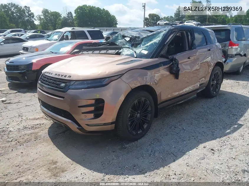 2024 Land Rover Range Rover Evoque Dynamic Se VIN: SALZL2FX5RH239369 Lot: 45559899