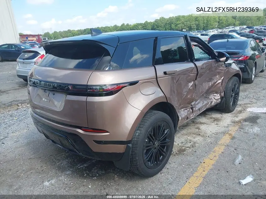 2024 Land Rover Range Rover Evoque Dynamic Se VIN: SALZL2FX5RH239369 Lot: 45559899