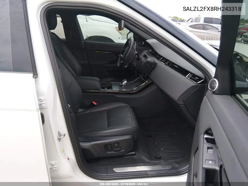2024 Land Rover Range Rover Evoque Dynamic Se VIN: SALZL2FX8RH243318 Lot: 45616406