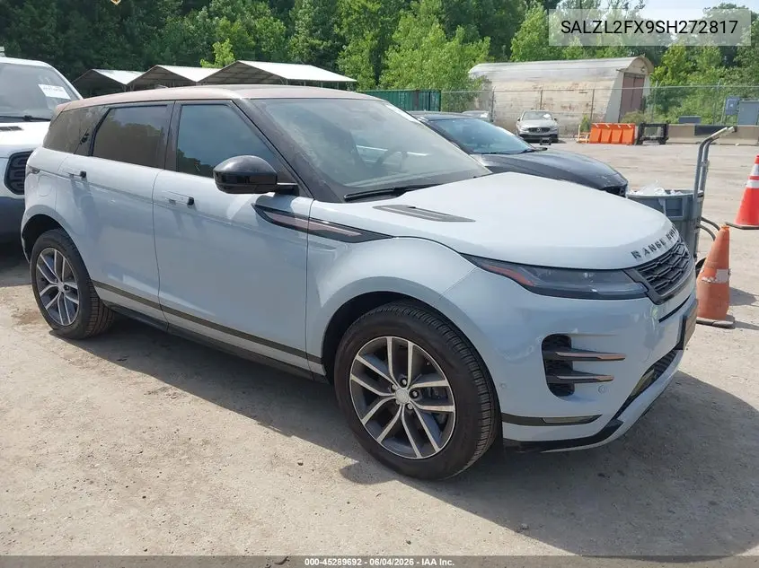 2025 Land Rover Range Rover Evoque Dynamic Se VIN: SALZL2FX9SH272817 Lot: 45289692