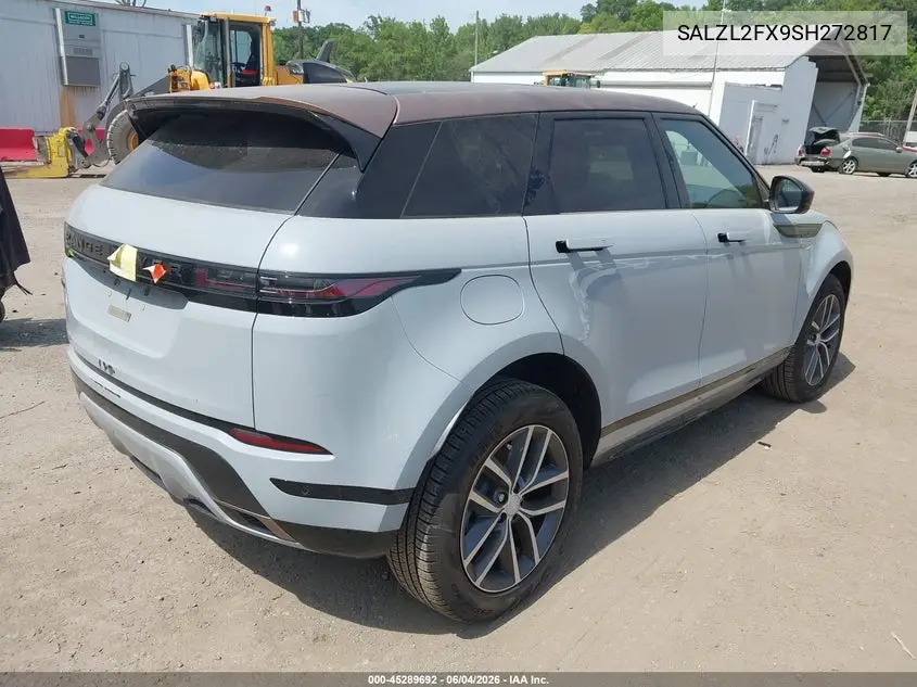 2025 Land Rover Range Rover Evoque Dynamic Se VIN: SALZL2FX9SH272817 Lot: 45289692