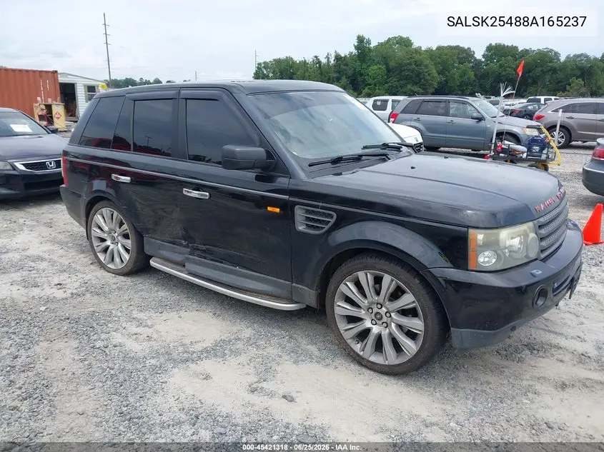 2008 Land Rover Range Rover Sport Hse VIN: SALSK25488A165237 Lot: 45421318