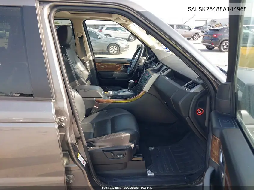 2008 Land Rover Range Rover Sport Hse VIN: SALSK25488A144968 Lot: 45474372