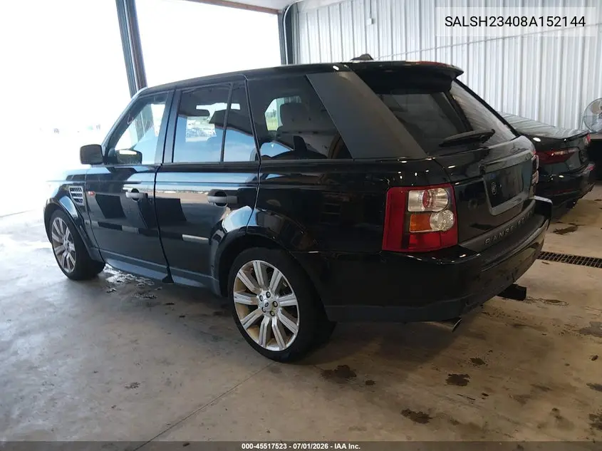 2008 Land Rover Range Rover Sport VIN: SALSH23408A152144 Lot: 45517523